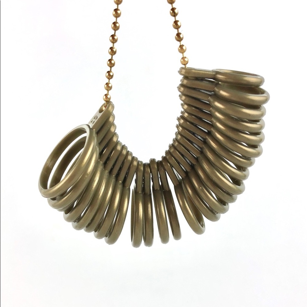 Set of plastic ring sizers, NEW